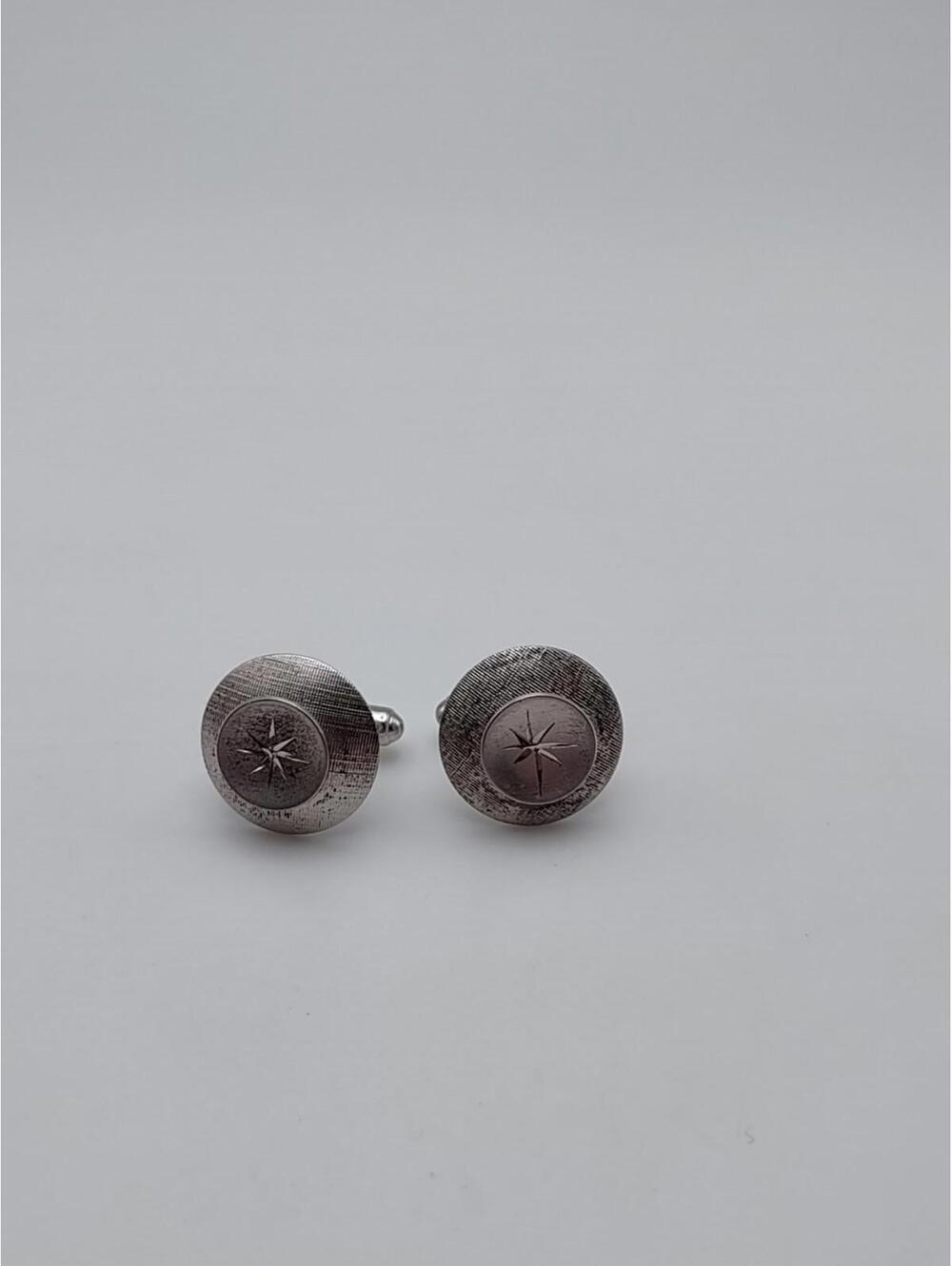 Hickok USA Sterling Silver Starburst Cufflinks